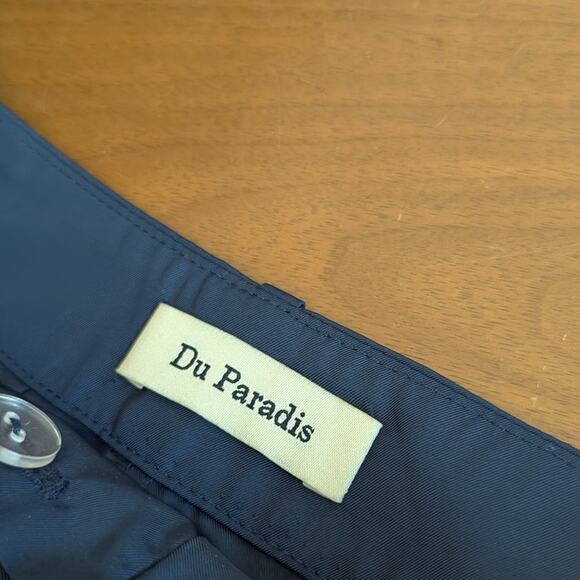 Anthropologie Du Paradis Navy High-rise Wide-Leg Trouser Pants - Picture 3 of 11